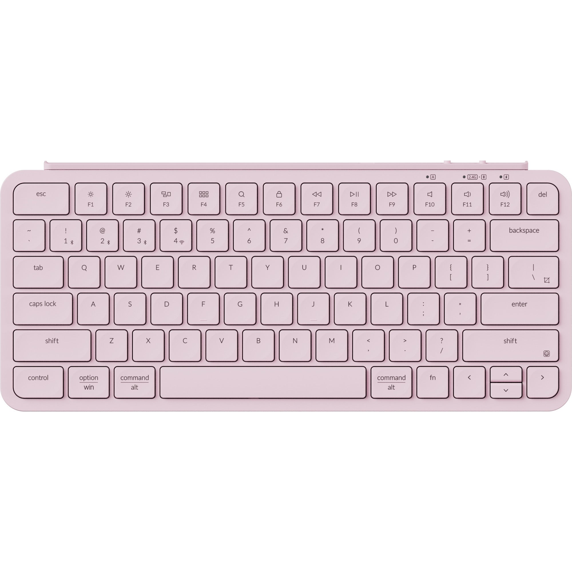 Keychron b1 pro-k4, toetsenbord (lichtroze, us-international, scissor switches, 75%, abs keycaps, 2.4ghz | bluetooth 5.2 | usb-c)