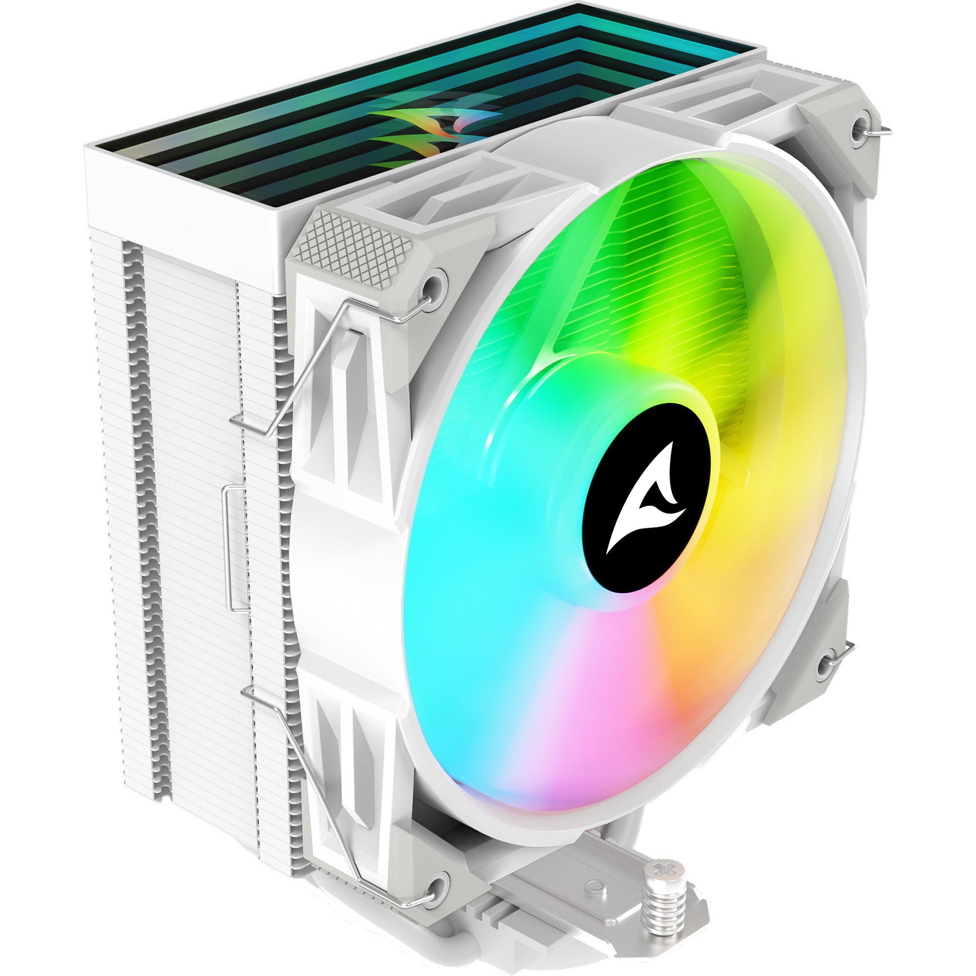 Sharkoon a40 rgb cpu-koeler (wit, 4-pins pwm fan-connector)