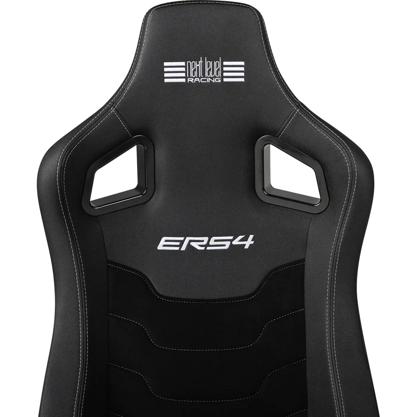 Next level racing ers4 elite reclining seat - pu leder suède edition gamestoel (zwart)
