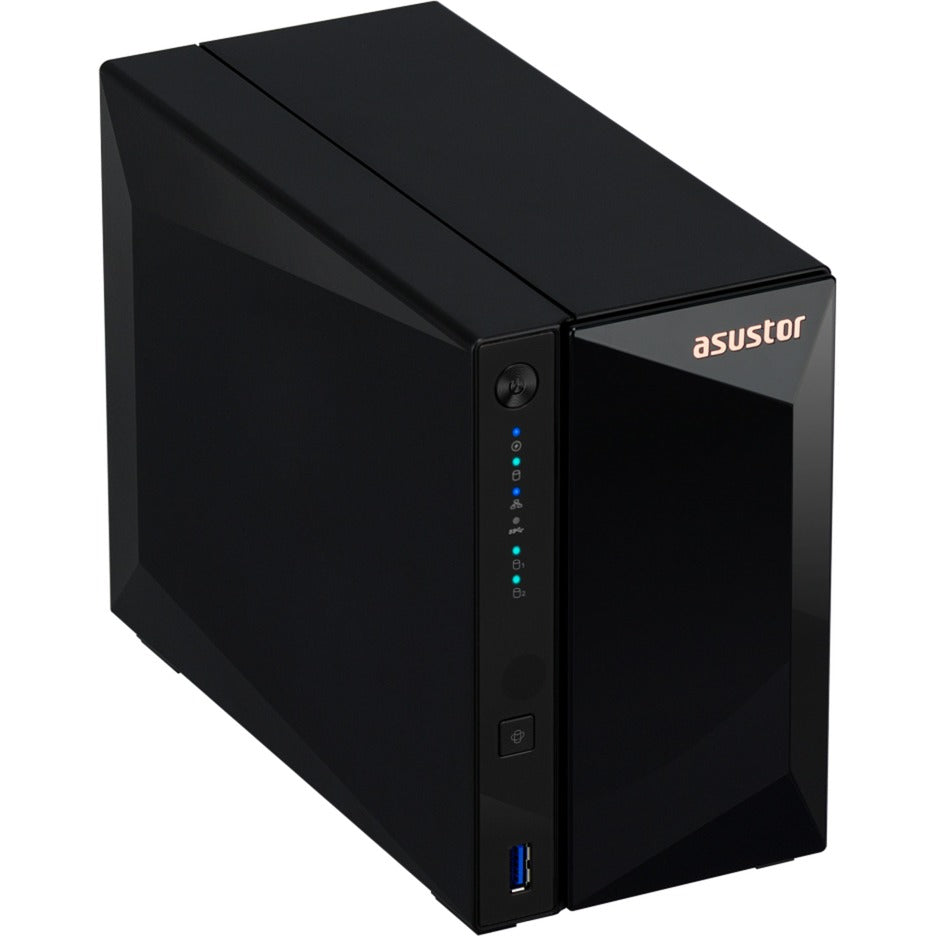 Asustor drivestor 2 pro gen2 nas (zwart, usb)
