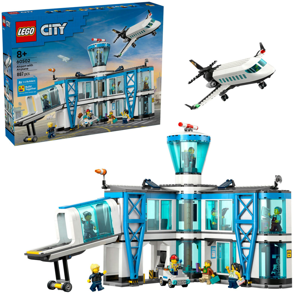Lego city 60502 luchthaven met vliegtuig
