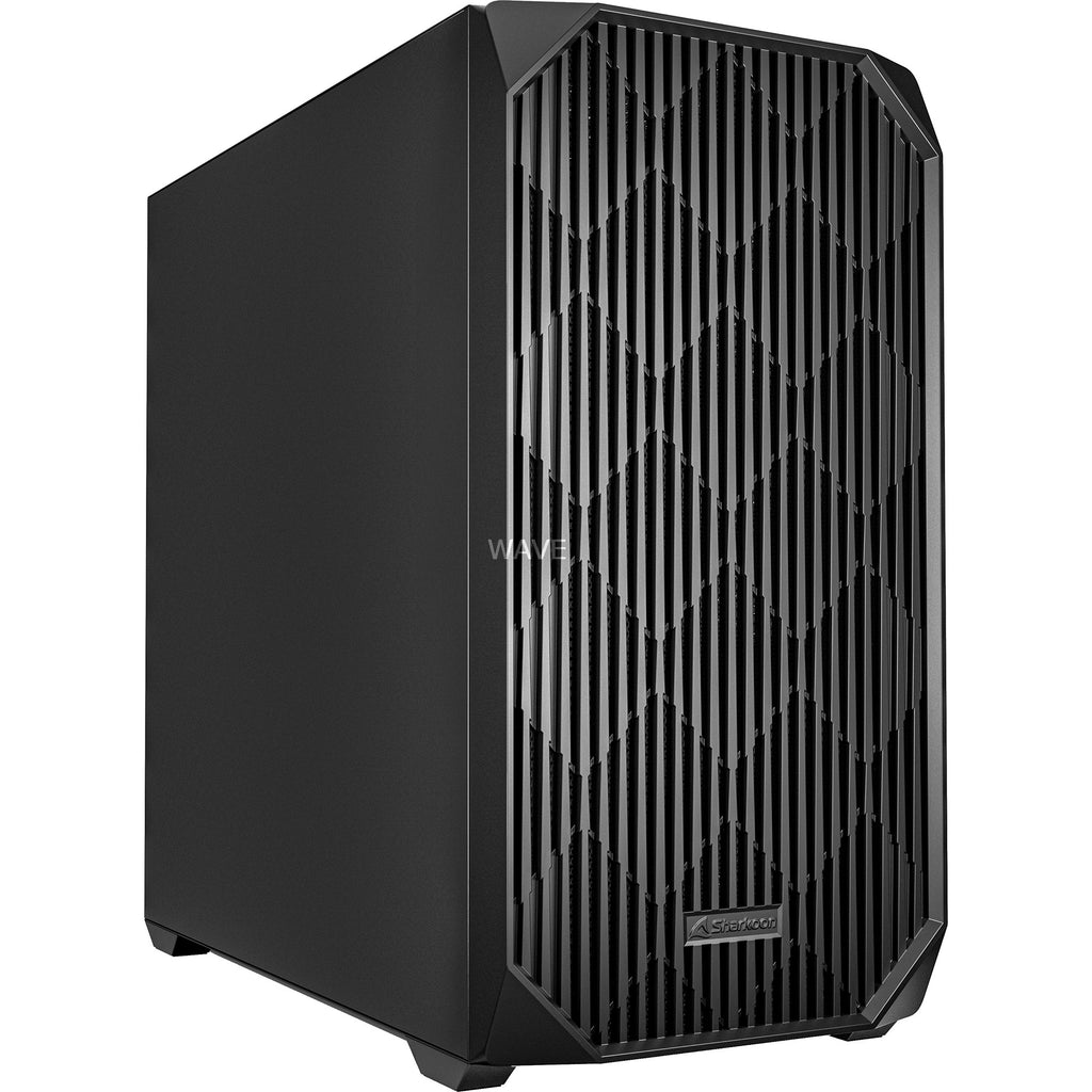 Sharkoon mk3 mini tower behuizing (zwart | 2x usb-a | 1x usb-c)