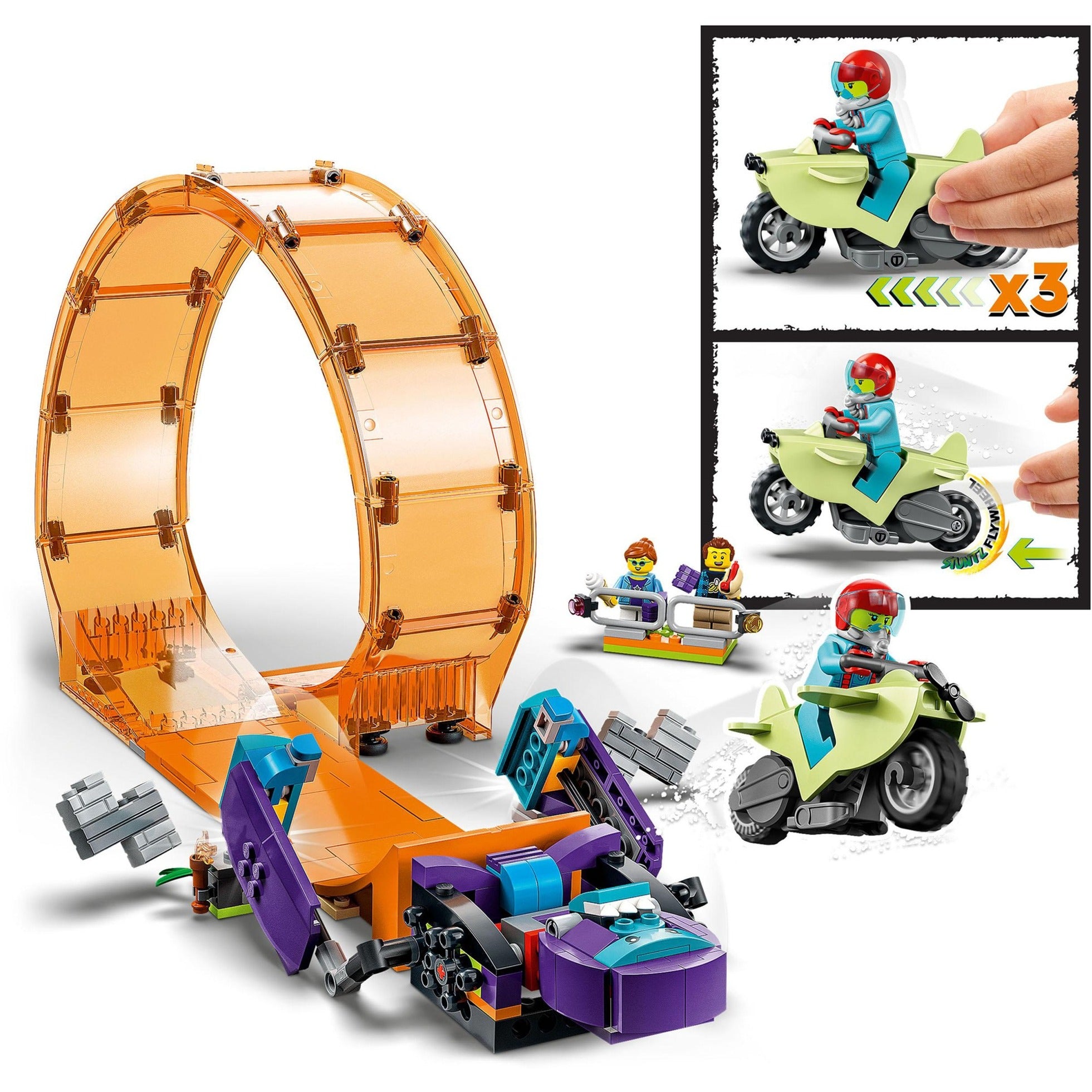 Lego City 60338 Überquerender Schimpansen-Stunt-Loop