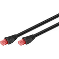 Goobay patchkabel cat.6 u utp, outdoor (zwart, 15 meter)
