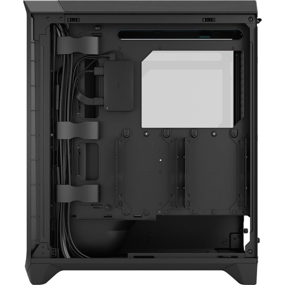 Fractal design meshify 3 ambience pro rgb midi tower behuizing (zwart | 2x usb-a | 1x usb-c | rgb | tempered glass)
