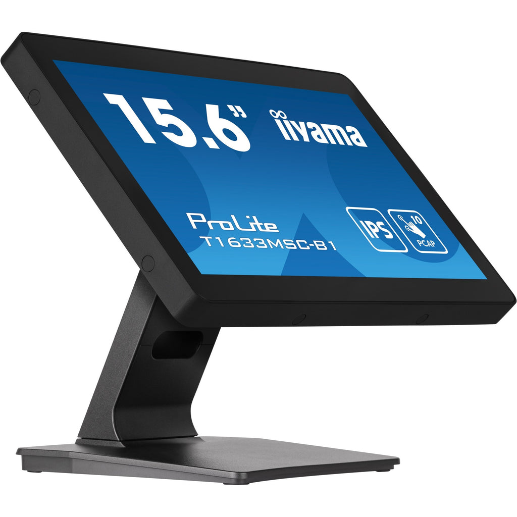 Iiyama prolite t1633msc-b1 15.6 touchscreen monitor (zwart, 1x displayport, 1x hdmi, 2x usb-a)