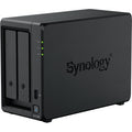Synology diskstation ds725+ nas (zwart, 2x lan, usb-a 3.2 (5 gbit s))
