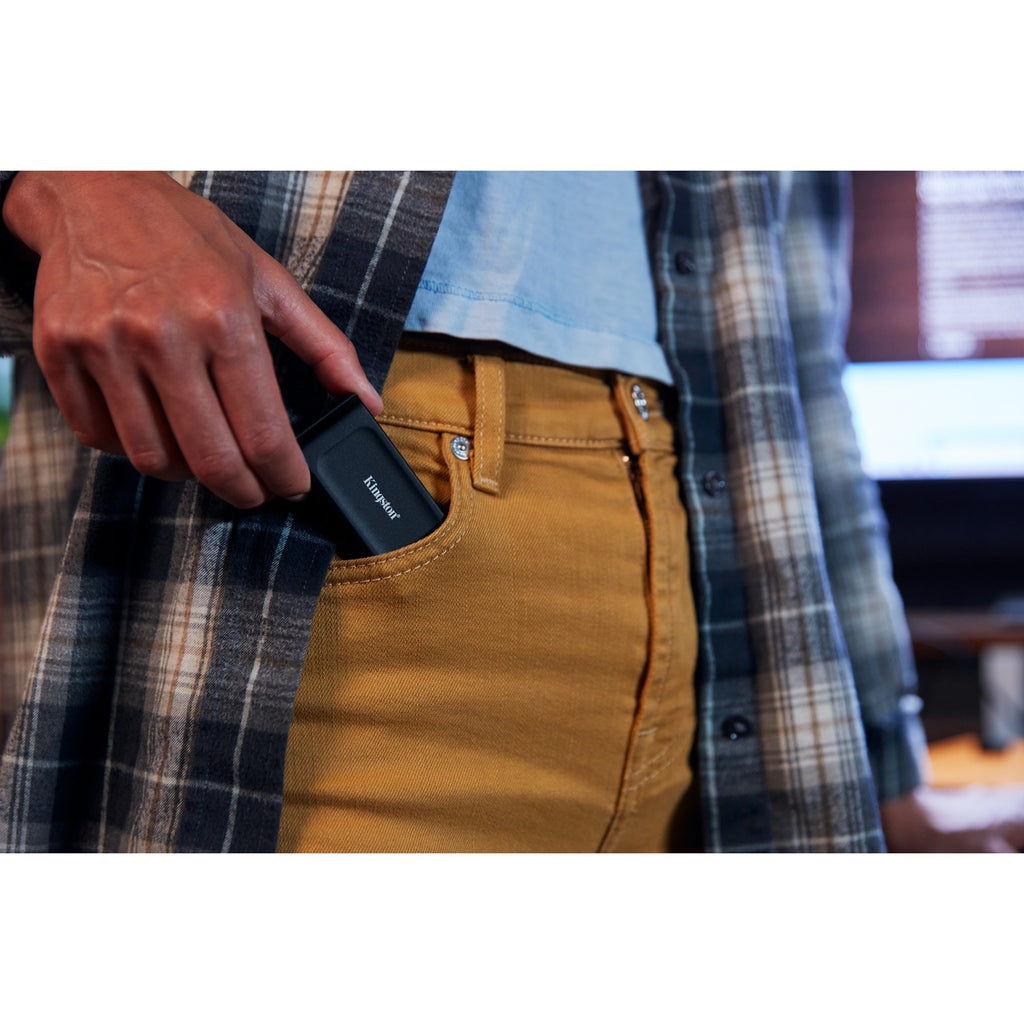 Kingston xs1000 portable 2 tb externe ssd (zwart, sxs1000 2000g, usb-a 3.2 (10 gbit s))