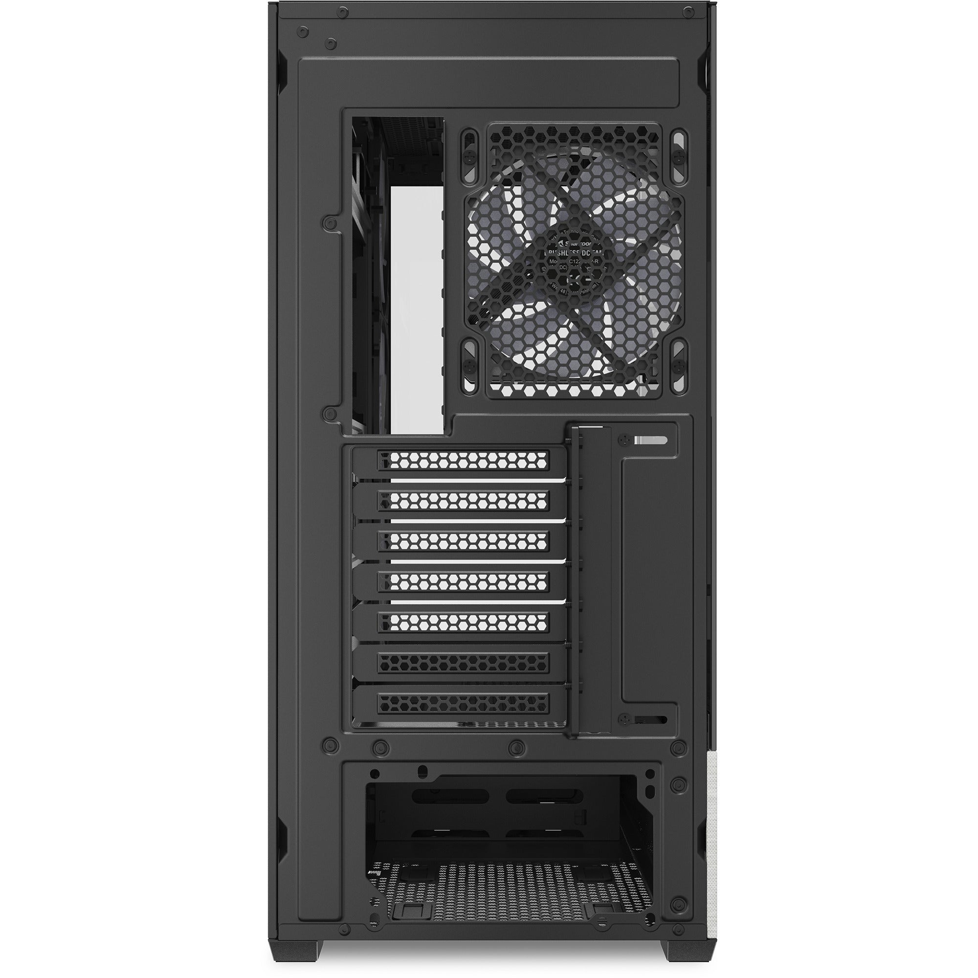Sharkoon ak7 argb midi tower behuizing (zwart | 2x usb-a | 1x usb-c | rgb | tempered glass)