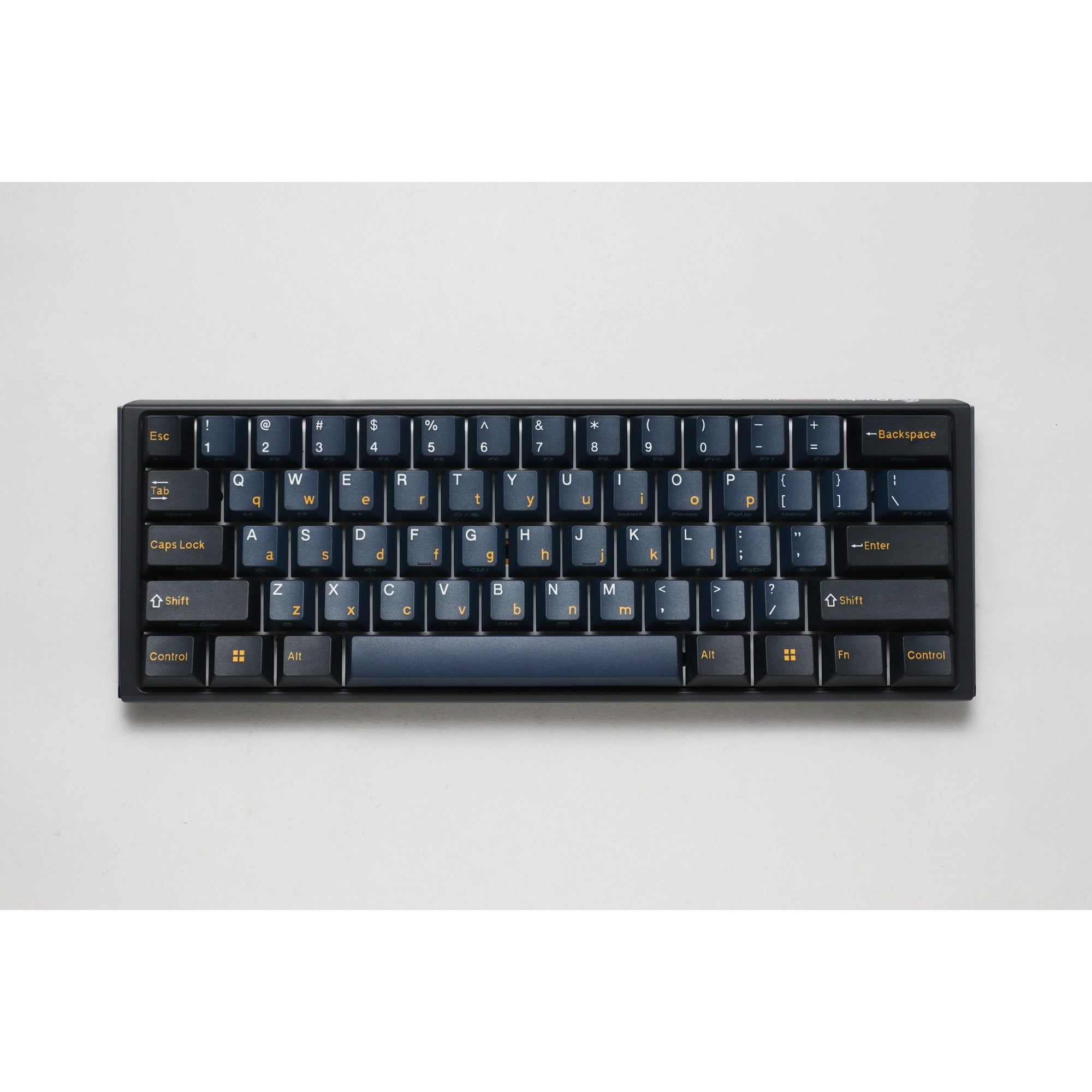 Ducky one 3 pro mini, gaming toetsenbord (zwart, us lay-out, cherry mx2a blue, rgb led, double-shot pbt, quack mechanics, 60%, hot swap)