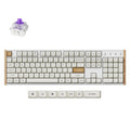 Keychron k10 he-q1 rgb mechanisch toetsenbord (wit, us lay-out (qwerty), gateron double-rail magnetic nebula, 100%, rgb leds, osa double-shot pbt, hot swap, usb-c | 2.4 ghz | bluetooth 5.1)