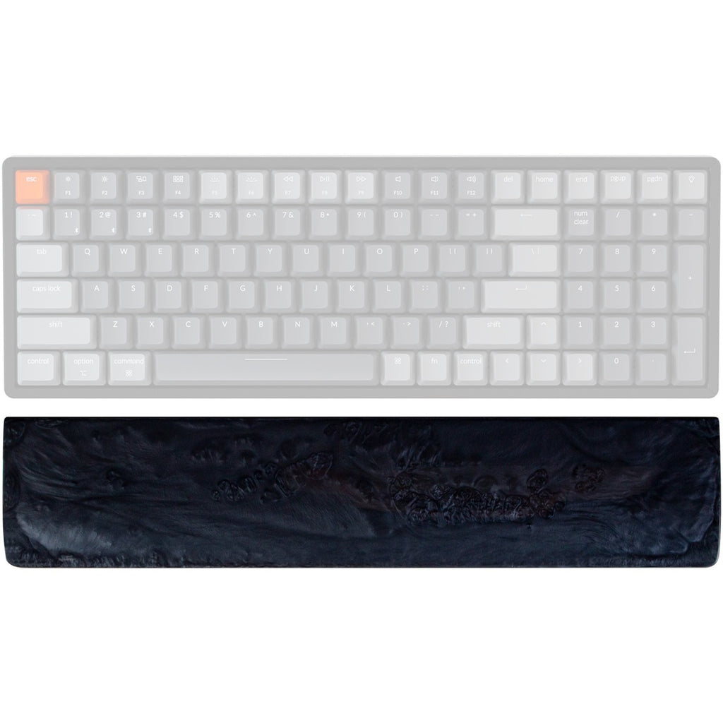 Keychron k4 resin palm rest polssteun (zwart, 96%)
