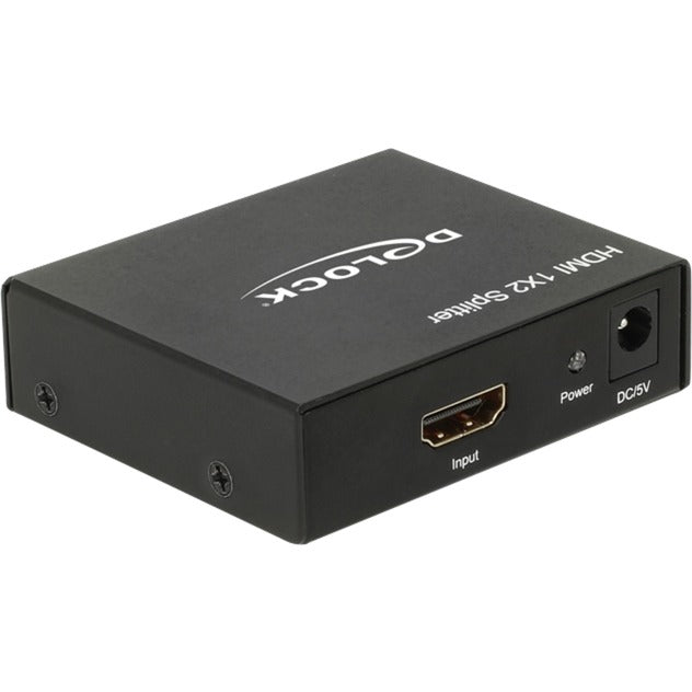 Delock splitter hdmi in > 2x hdmi 4k hdmi splitter (zwart)