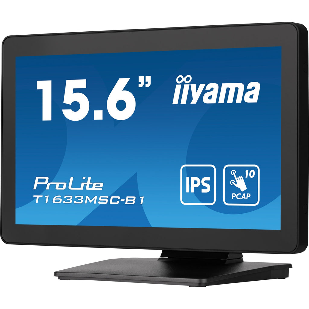 Iiyama prolite t1633msc-b1 15.6 touchscreen monitor (zwart, hdmi, displayport, 2x usb-a)