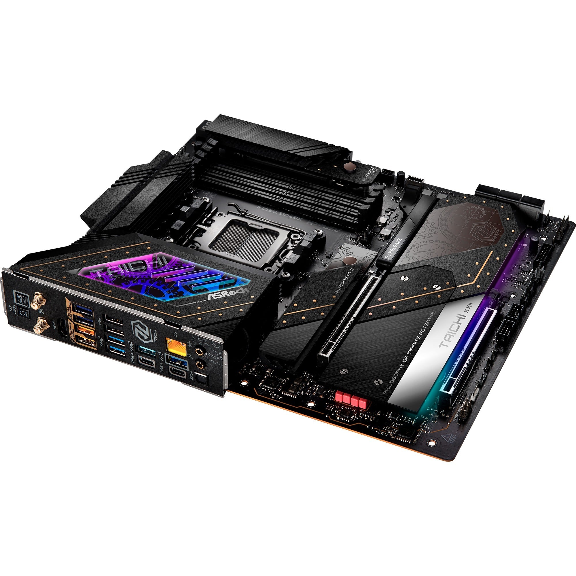 Asrock x870e taichi socket am5 moederbord (raid, 5 gb-lan, wi-fi 7, bt, e-atx)