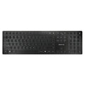 Cherry kw 9100 slim toetsenbord (zwart, eu lay-out (qwerty), scissor switches, 100%, abs, usb-c, 2.4 ghz, bluetooth)