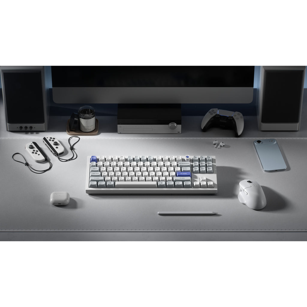 Keychron q3 he 8k magnetic switch keyboard (wit, us lay-out (qwerty), ultra-fast lime, 80% (tkl), rgb, hot swap, 8k)