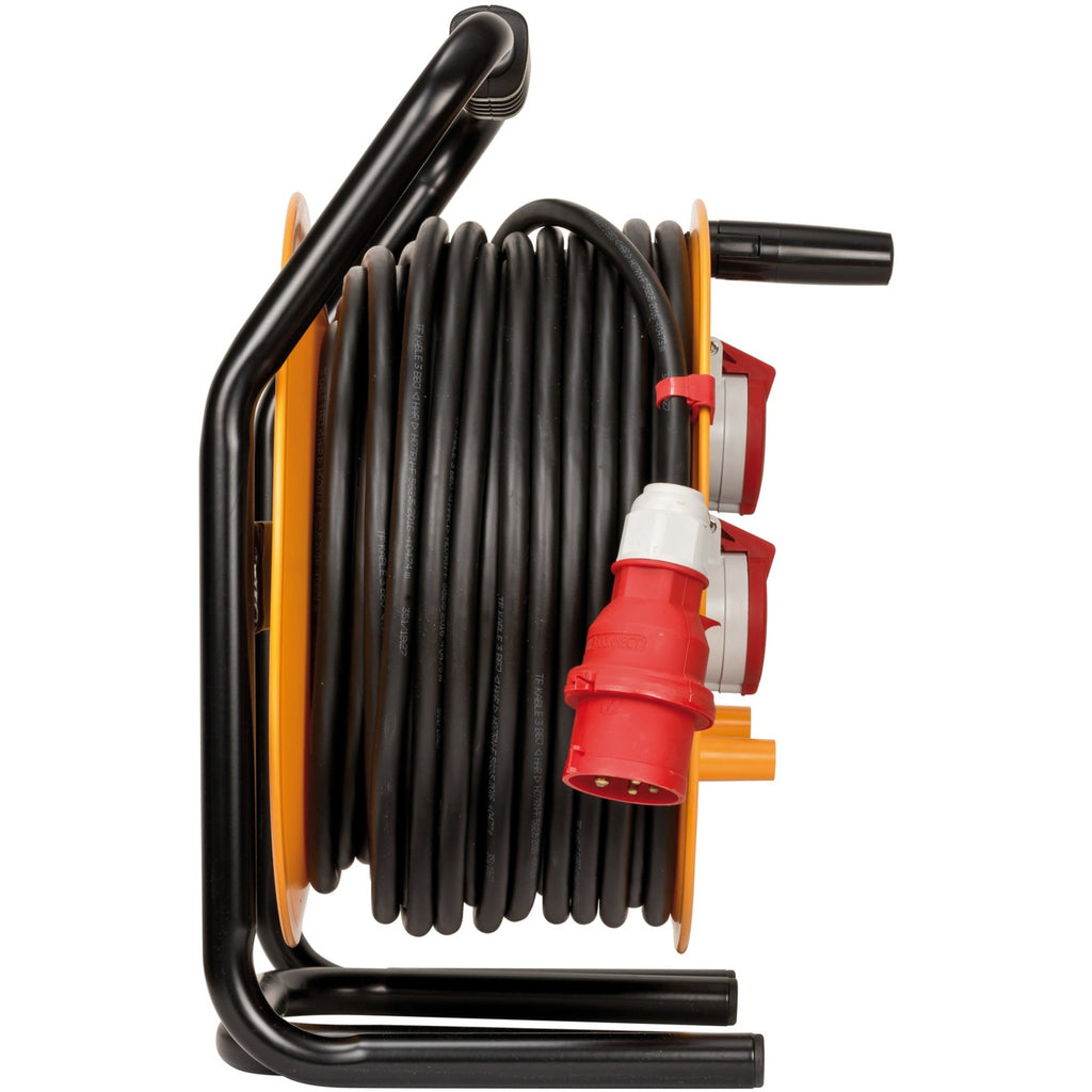 Brennenstuhl brobusta cee 4 ip44 kabelhaspel, 40m rn-kabel (geel zwart, 40m rn-kabel)