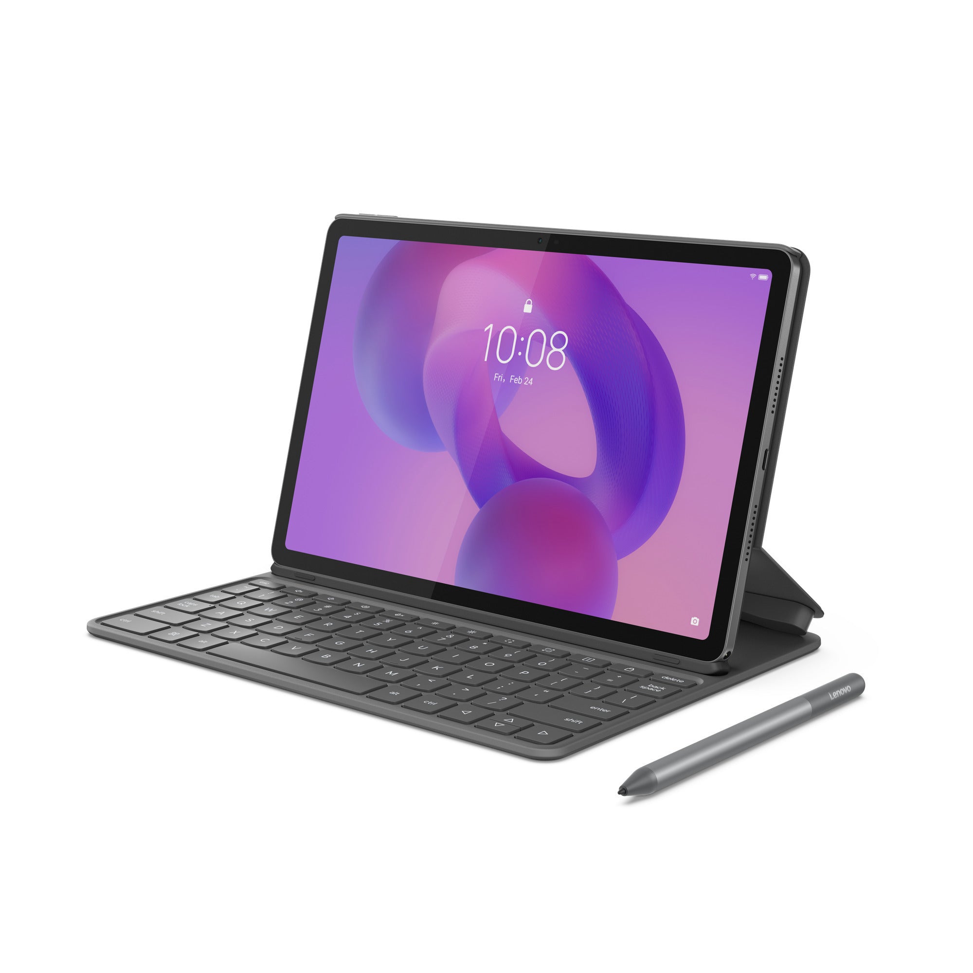 Lenovo folio toetsenbord voor ideatab (grijs, us-international lay-out (qwerty), pogo-pin)