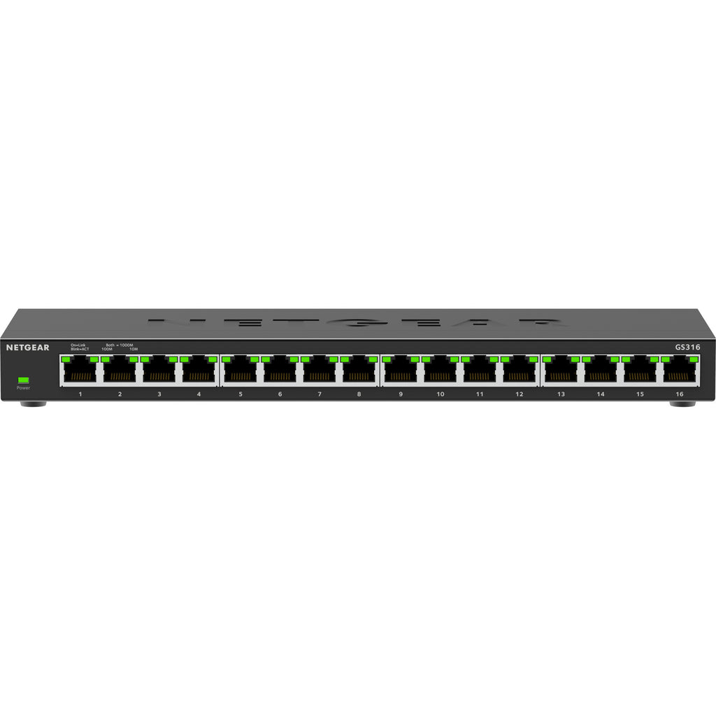 Netgear gs316v3 switch (zwart)