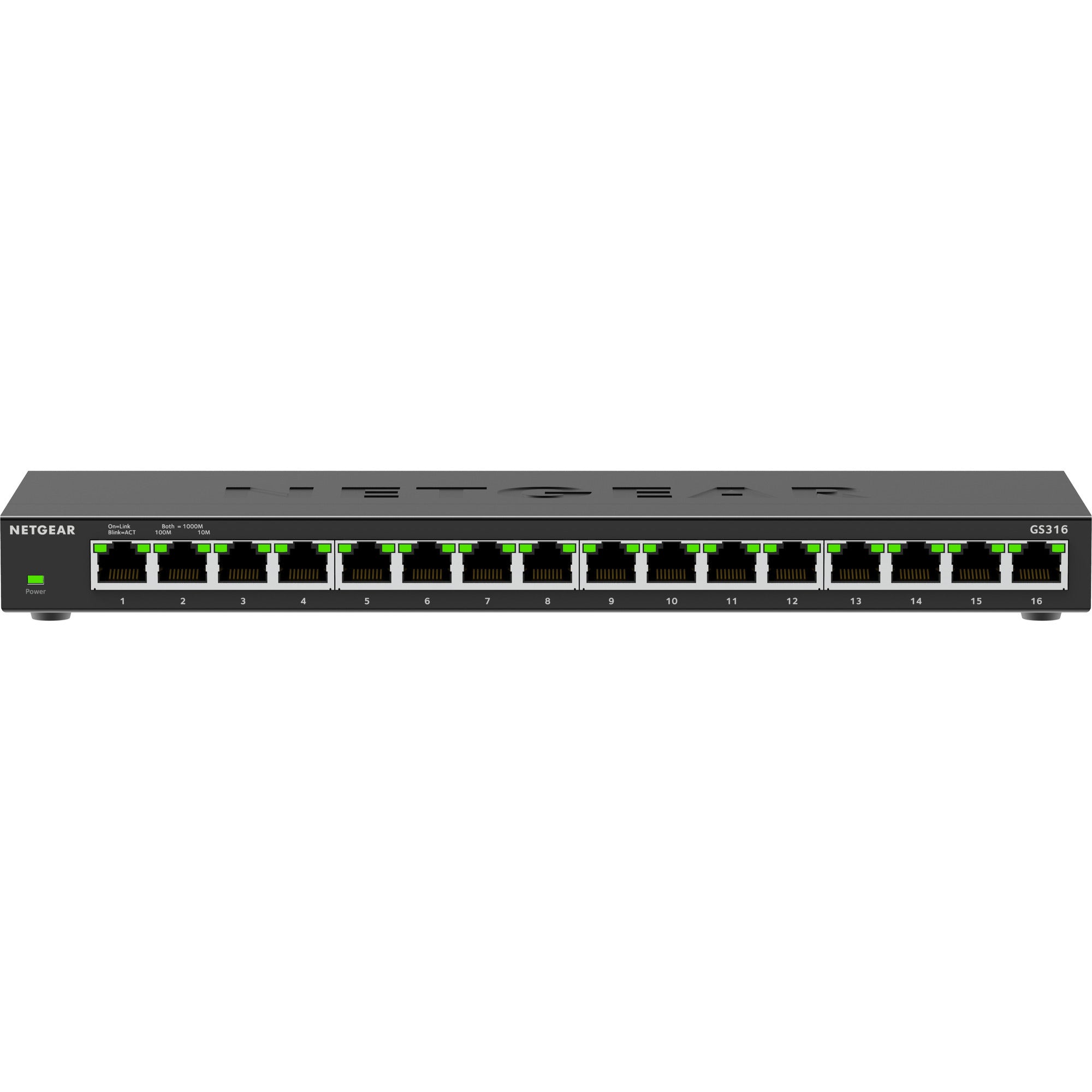 Netgear gs316v3 switch (zwart)