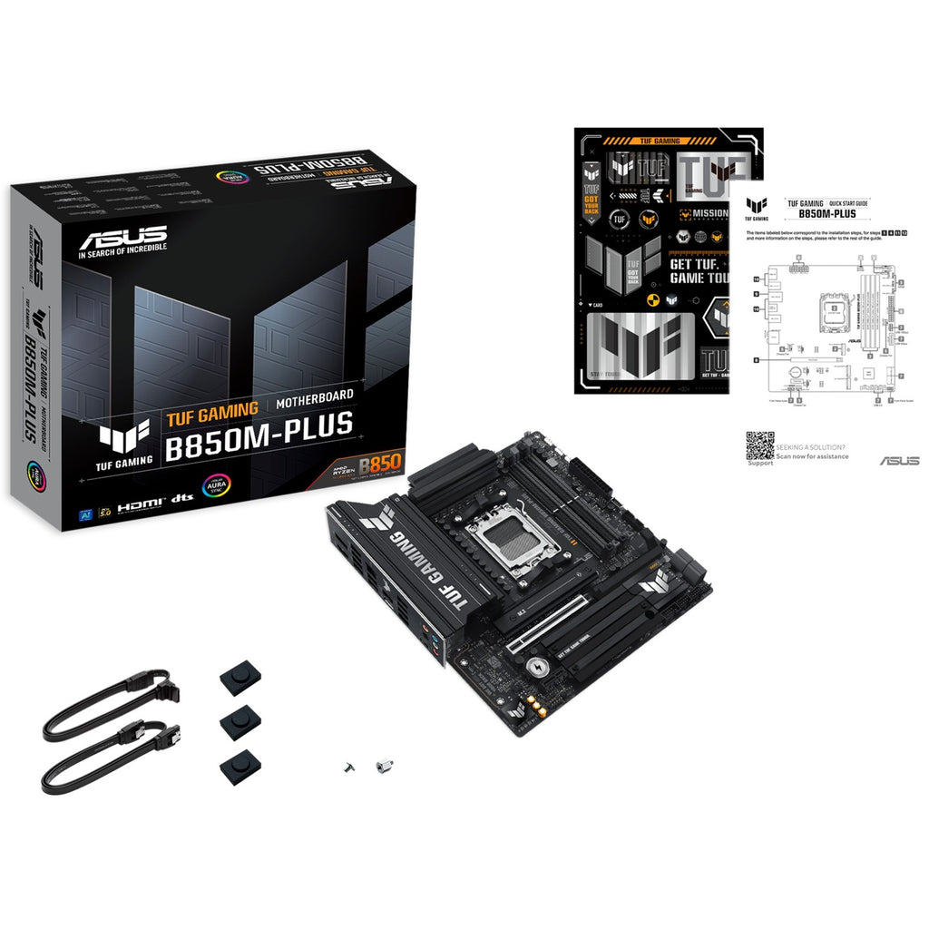 Asus tuf gaming b850m-plus socket am5 moederbord (2.5 gbe-lan, sound, µatx)