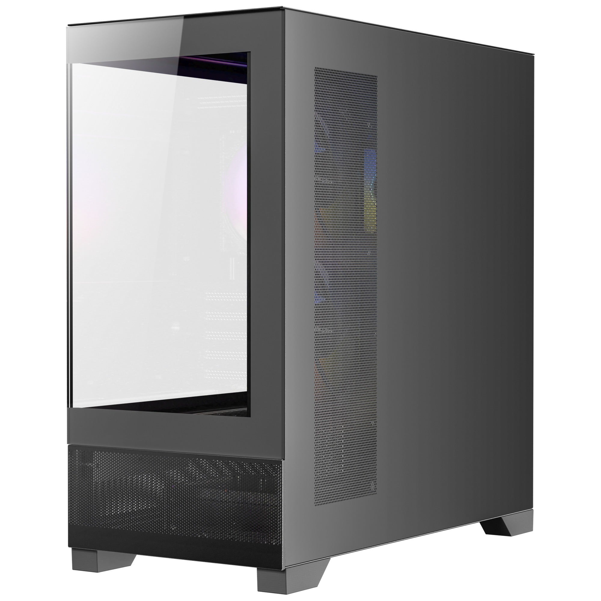 Antec cx500m rgb mini tower behuizing (zwart | 3x usb-a | tempered glass)