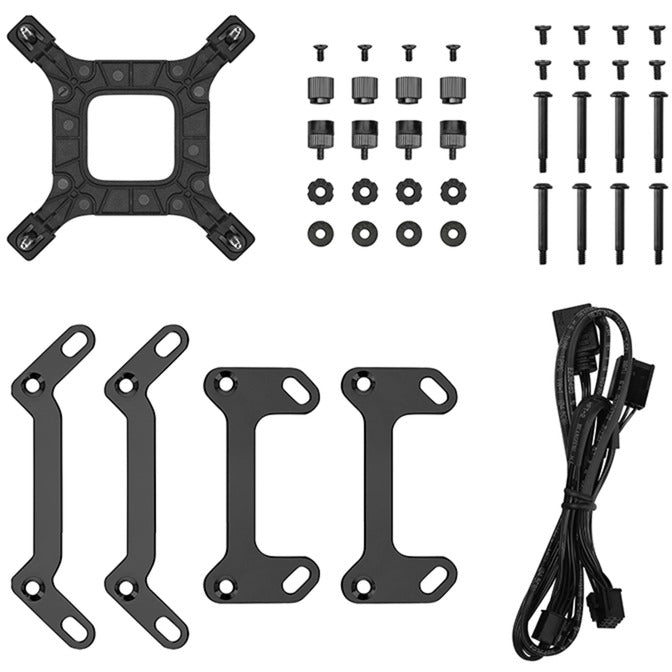 Deepcool lp240 waterkoeling (zwart, 4-pins pwm fan-connector)