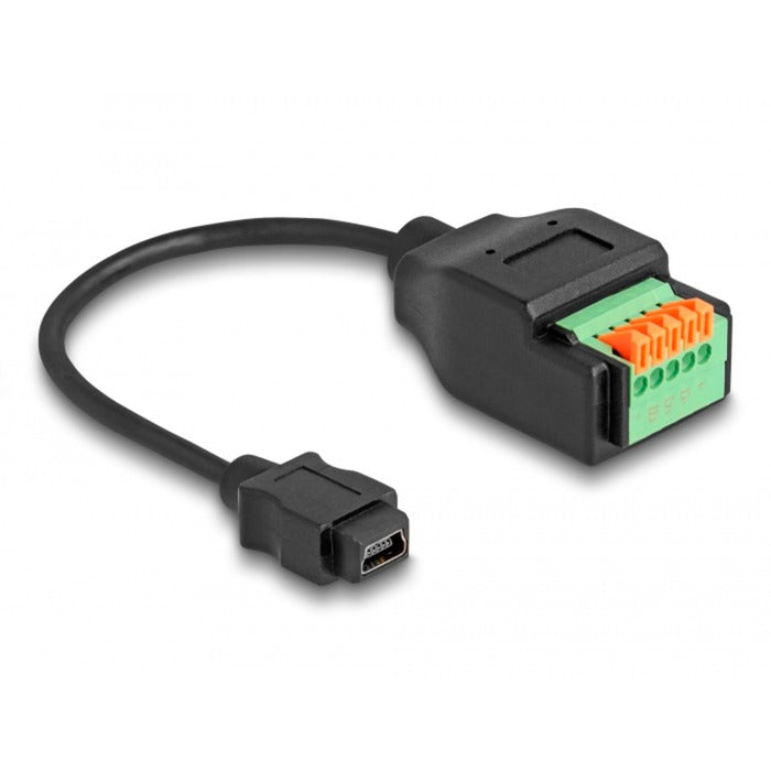DeLOCK USB 2.0 Adapter, USB 2.0 Typ Mini-B Buchse > 5 pi