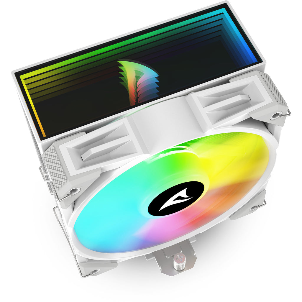 Sharkoon a50 rgb cpu-koeler (wit, 4-pins pwm fan-connector)