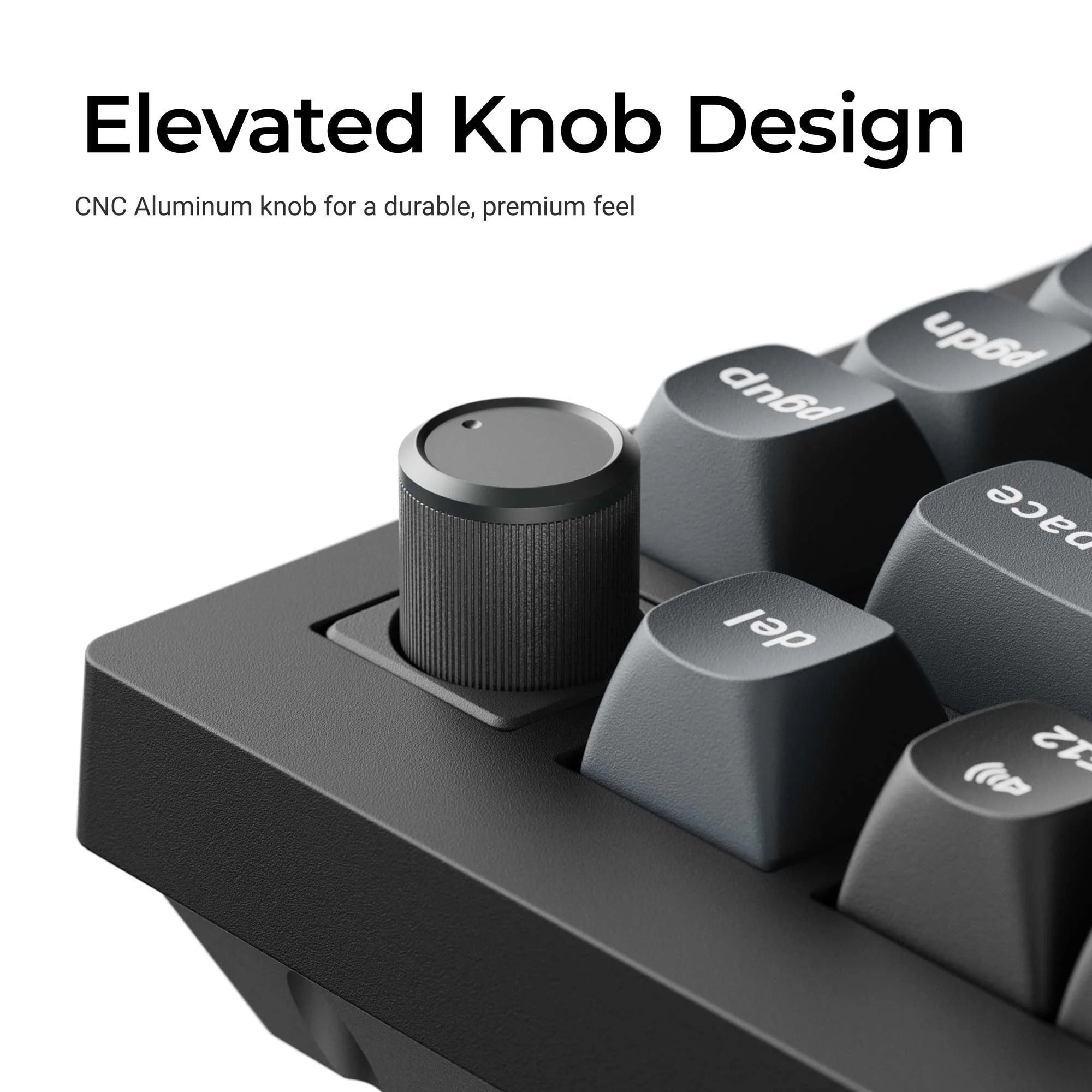 Keychron v1 ultra 8k wireless custom mechanical keyboard (zwart, us lay-out (qwerty), silk pom banana, 75%, rgb, hot swap, 2.4 ghz | bluetooth 5.3 | usb-c)