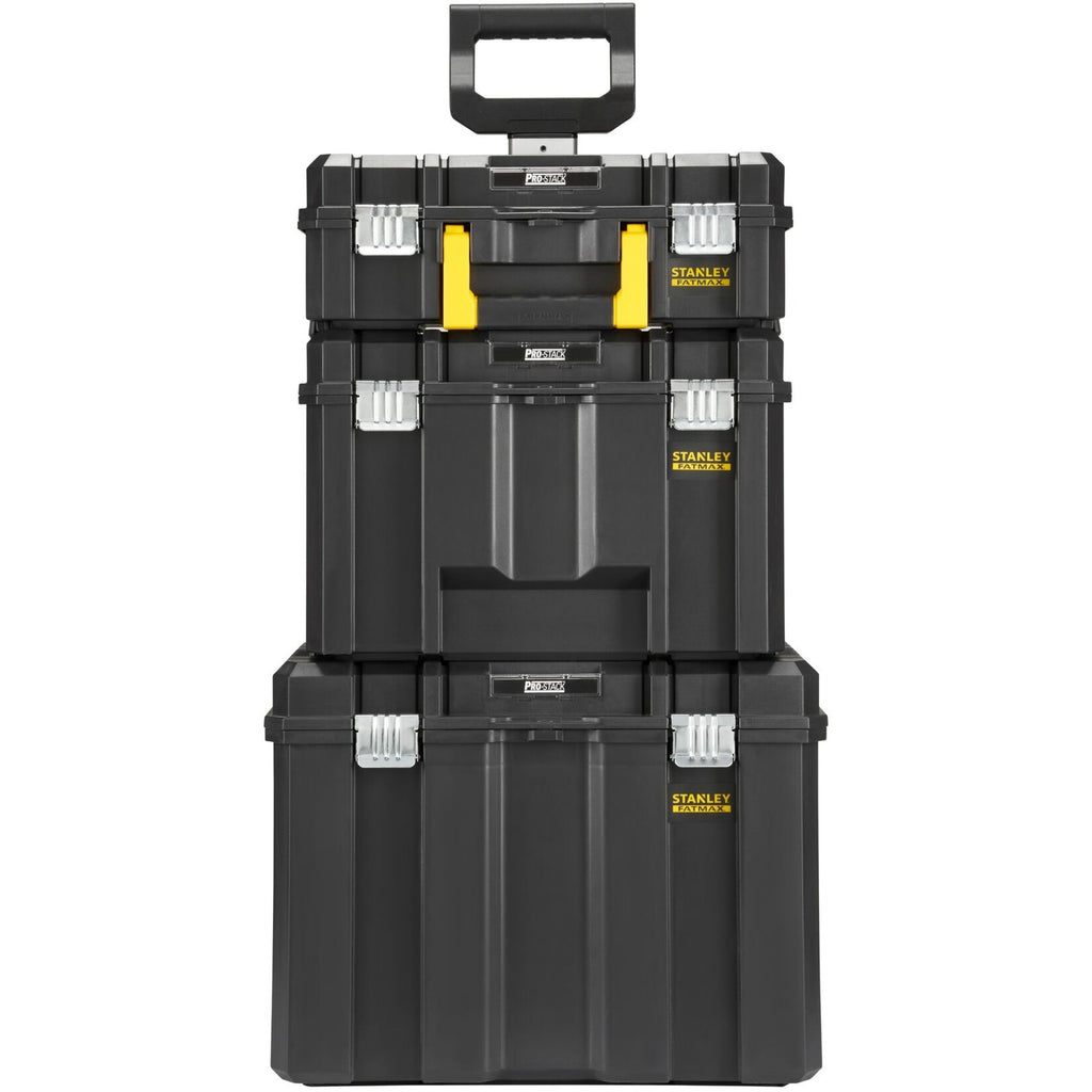 Stanley fatmax pro-stack 3 in 1 moduleerbare opbergkoffers gereedschapsbox (zwart geel)