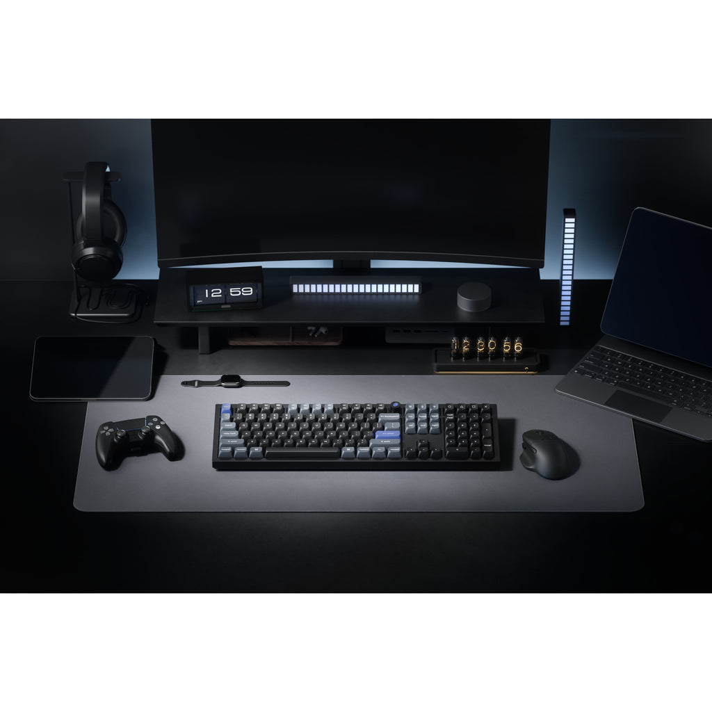 Keychron q6 he 8k magnetic switch keyboard (zwart, us lay-out (qwerty), ultra-fast lime, 100%, rgb, hot swap, 8k)