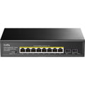 Cudy 8-gbe poe+ switch with 2 uplink sfp (zwart)