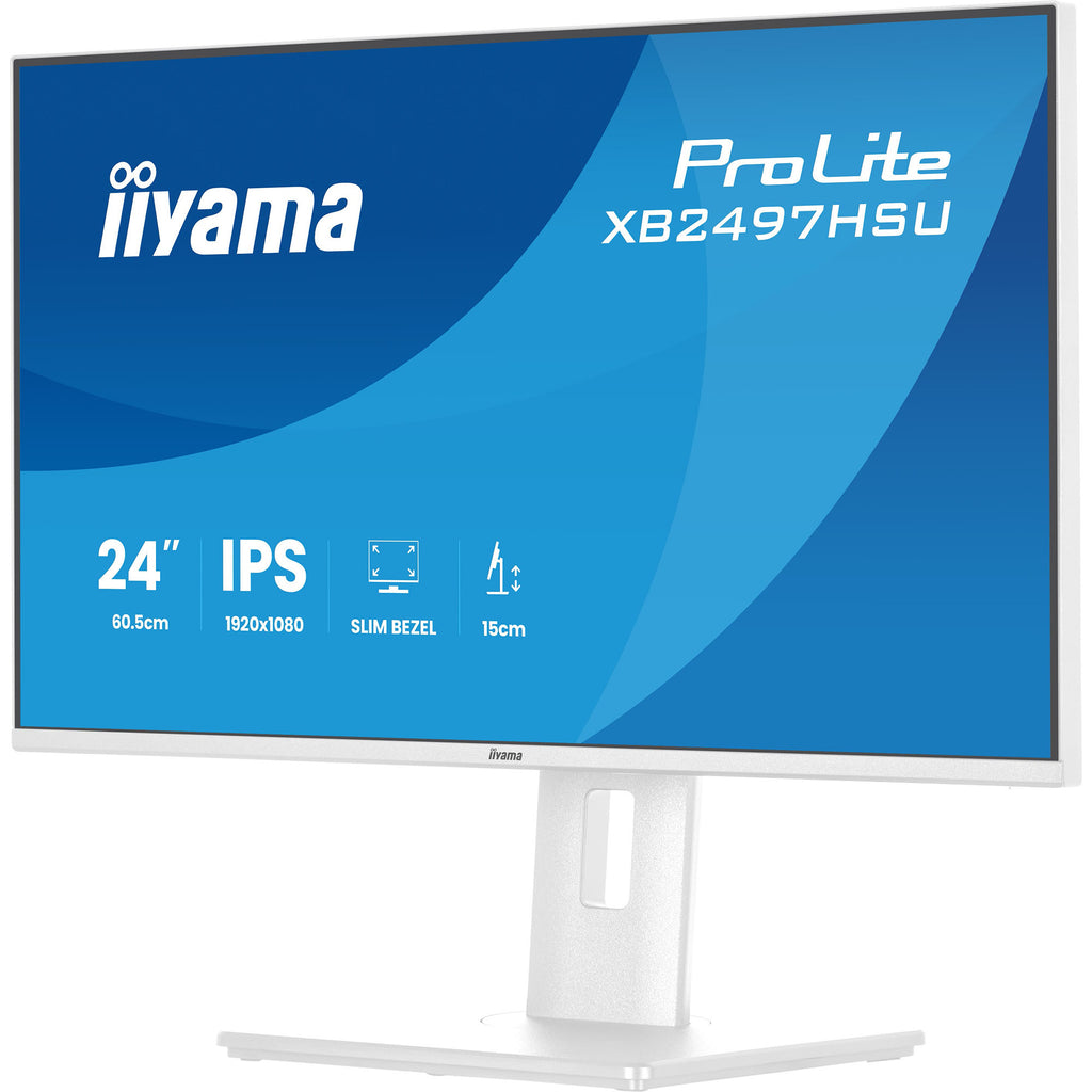 Iiyama prolite xb2497hsu-w1 23.8 monitor (wit (mat), 120 hz, hdmi, displayport, usb, audio)