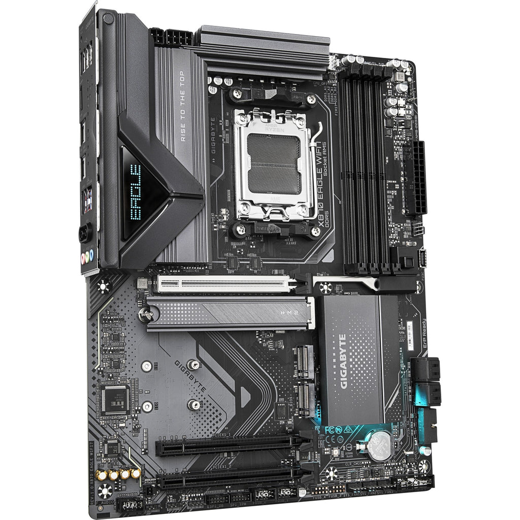 Gigabyte x870 eagle wifi7 socket am5 moederbord (zwart grijs, raid, 2.5gb-lan, wi-fi 7, bt, sound, atx)