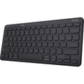 Trust lyra compact draadloos toetsenbord (zwart, us lay-out (qwerty), scissor switches, 65%, 2,4 ghz usb, bluetooth)