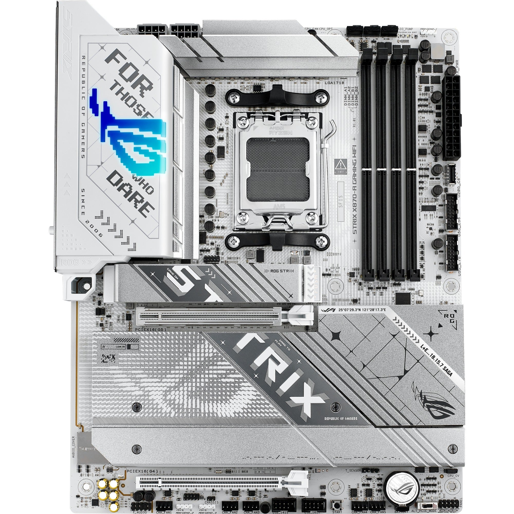 Asus rog strix x870-a gaming wifi socket am5 moederbord (2,5gb-lan, wi-fi 7, bt, sound, atx)