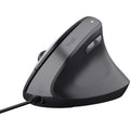Trust bayo ii bedrade ergonomische muis (zwart, 800 dpi - 2400 dpi)