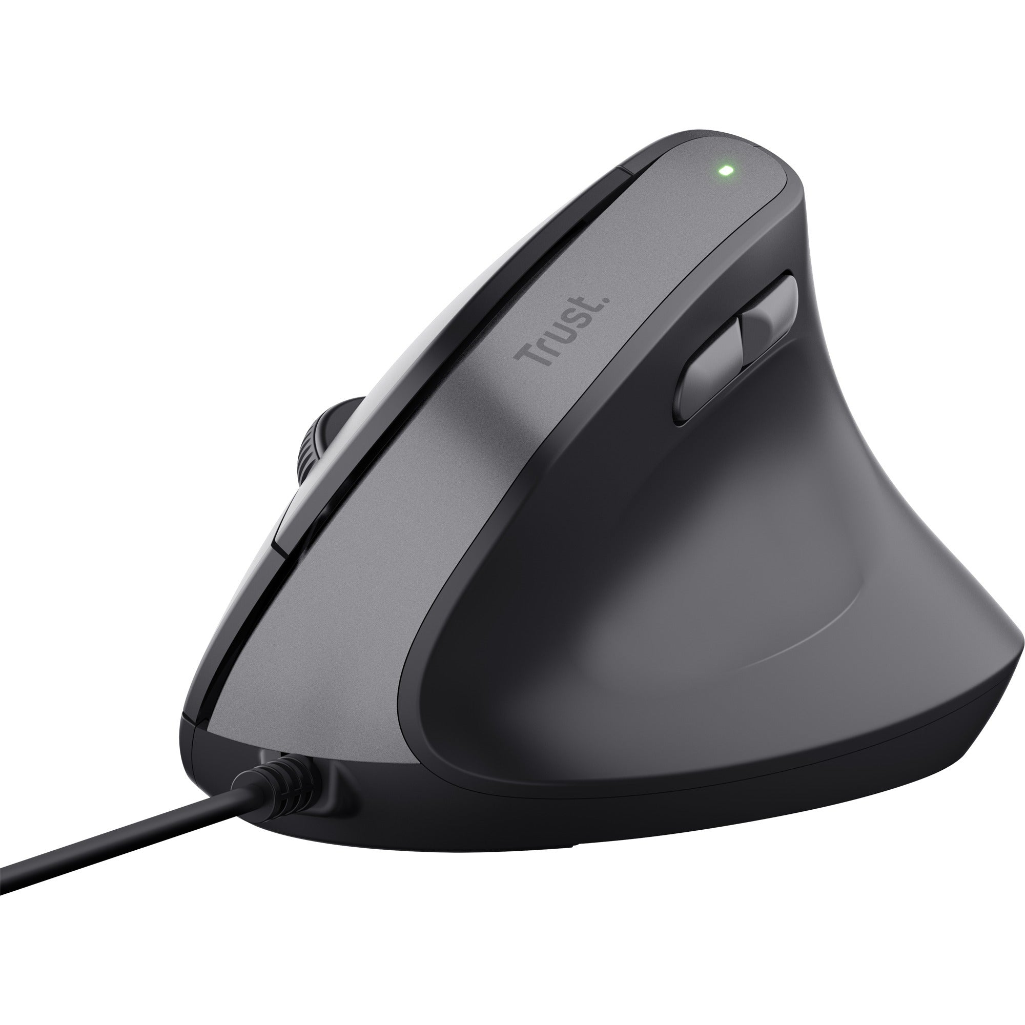 Trust bayo ii bedrade ergonomische muis (zwart, 800 dpi - 2400 dpi)