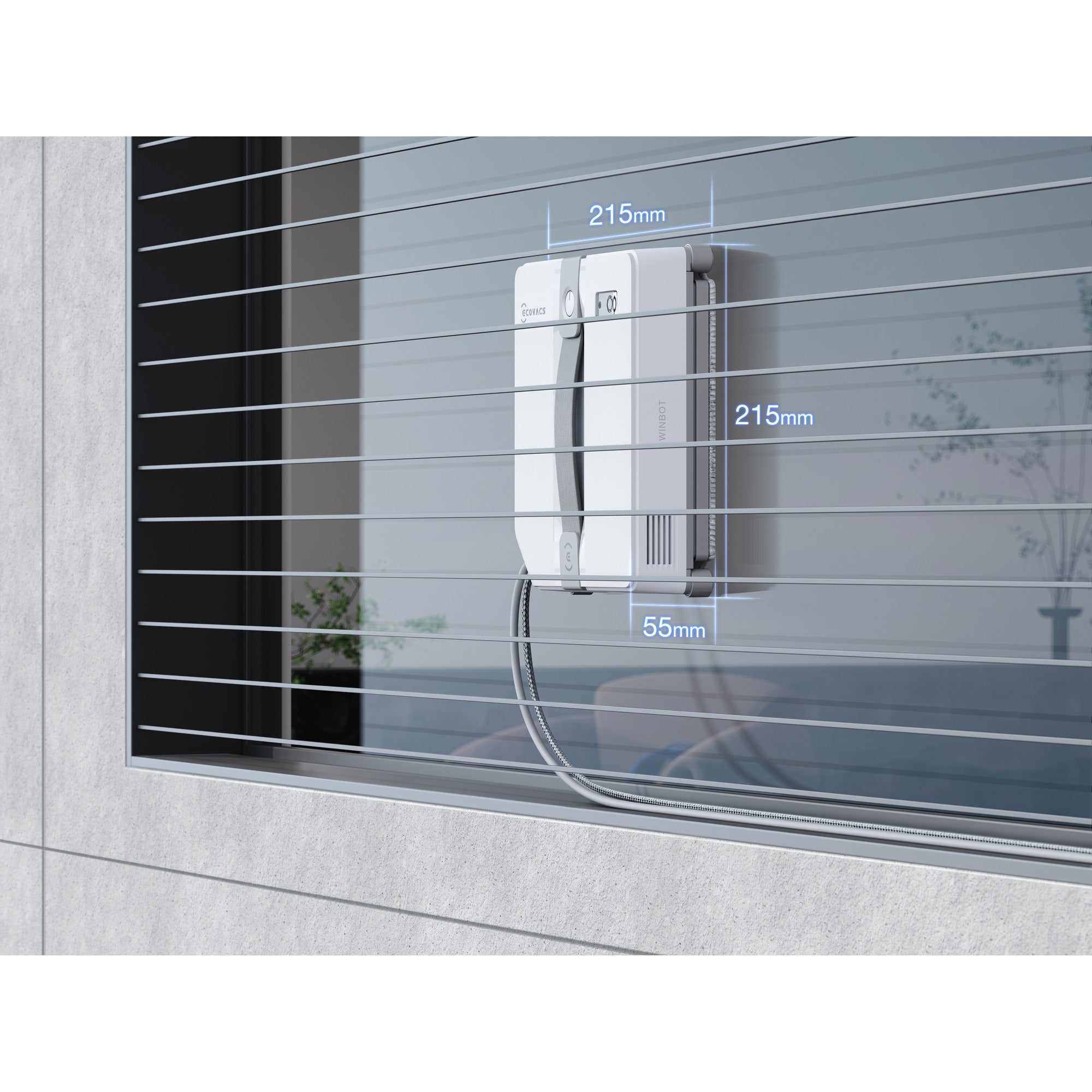 Ecovacs winbot mini raamreiniger (grijs, 3200pa)