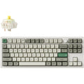 Keychron q3 max-p4 rgb mechanisch toetsenbord (wit, us lay-out (qwerty), gateron jupiter banana, 80% (tkl) , rgb leds, ksa double-shot pbt, hot swap, knob, 2.4ghz | bluetooth 5.1 | usb-c)