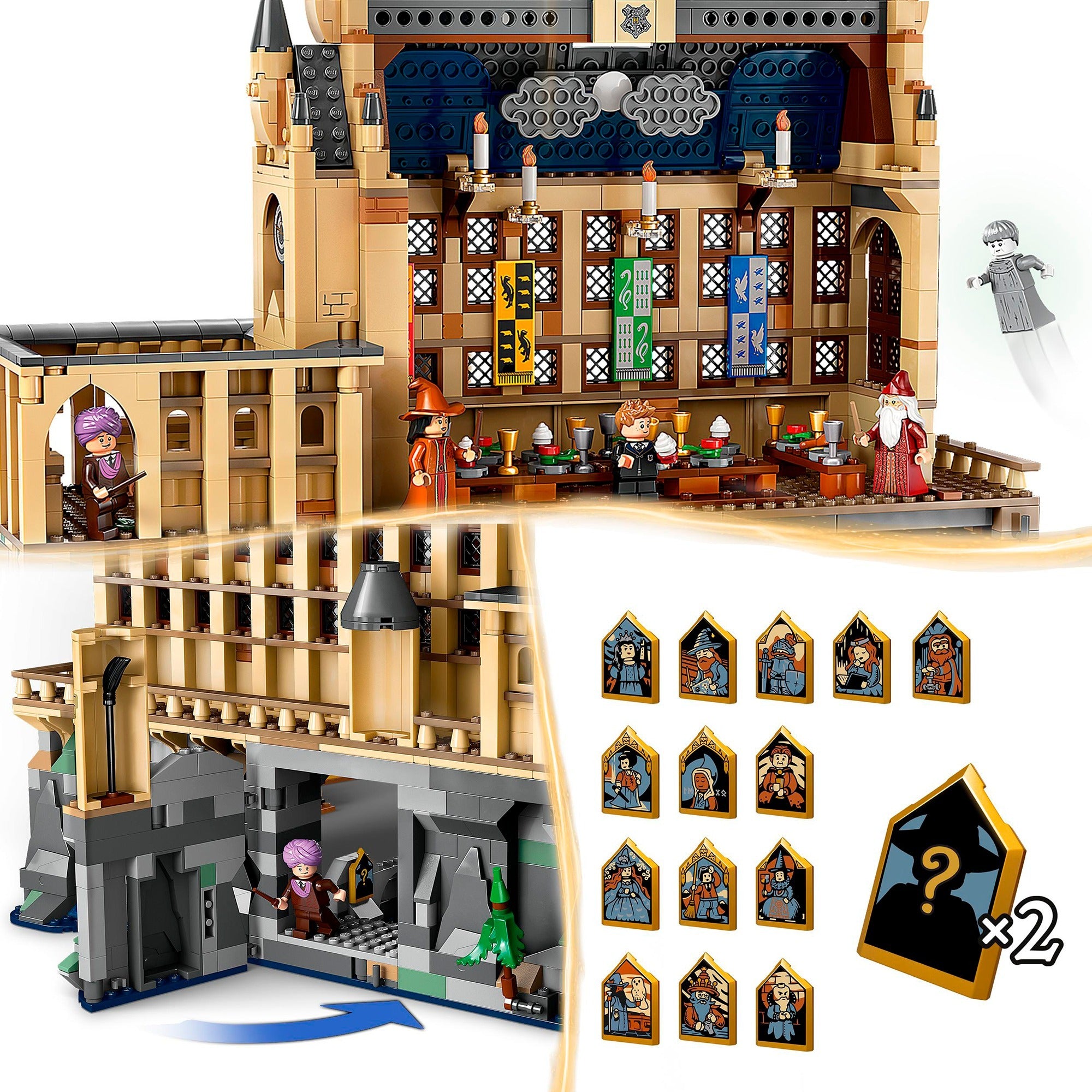 Lego harry potter - kasteel zweinstein: de grote zaal constructiespeelgoed (76435)