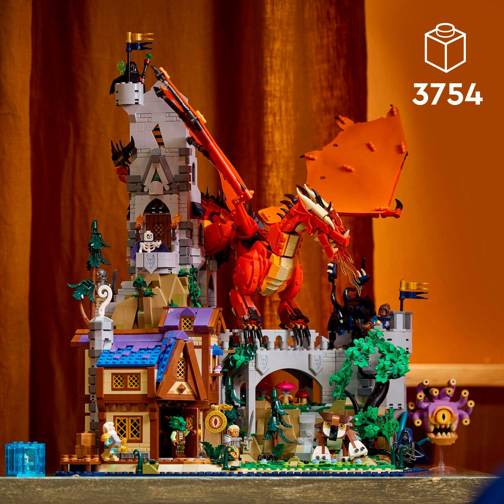 Lego ideas - dungeons dragons: het verhaal van de rode draak constructiespeelgoed (21348)