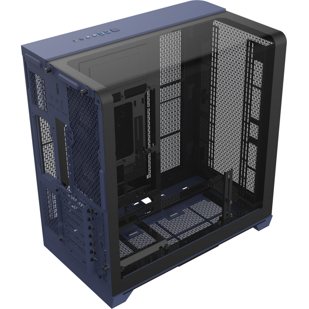 Thermaltake view 390 air future dusk midi tower behuizing (paars | 2x usb-a | 1x usb-c | tempered glass)