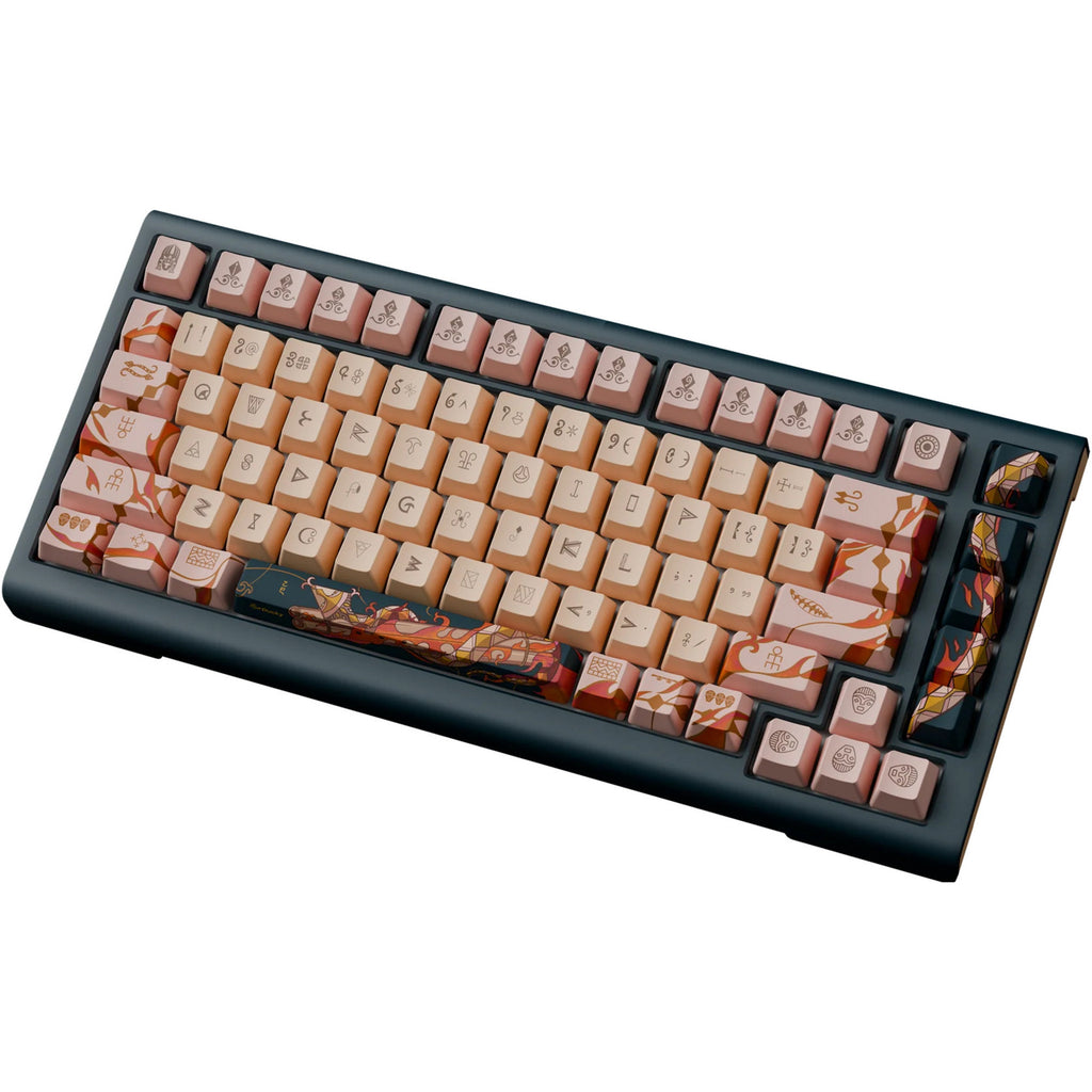 Ducky year of the snake 2025 limited edition rgb mechanisch gaming toetsenbord (zwart, us lay-out (qwerty), cherry mx2a brown, 75%, rgb, pbt dye-sub keycaps, hot-swap)