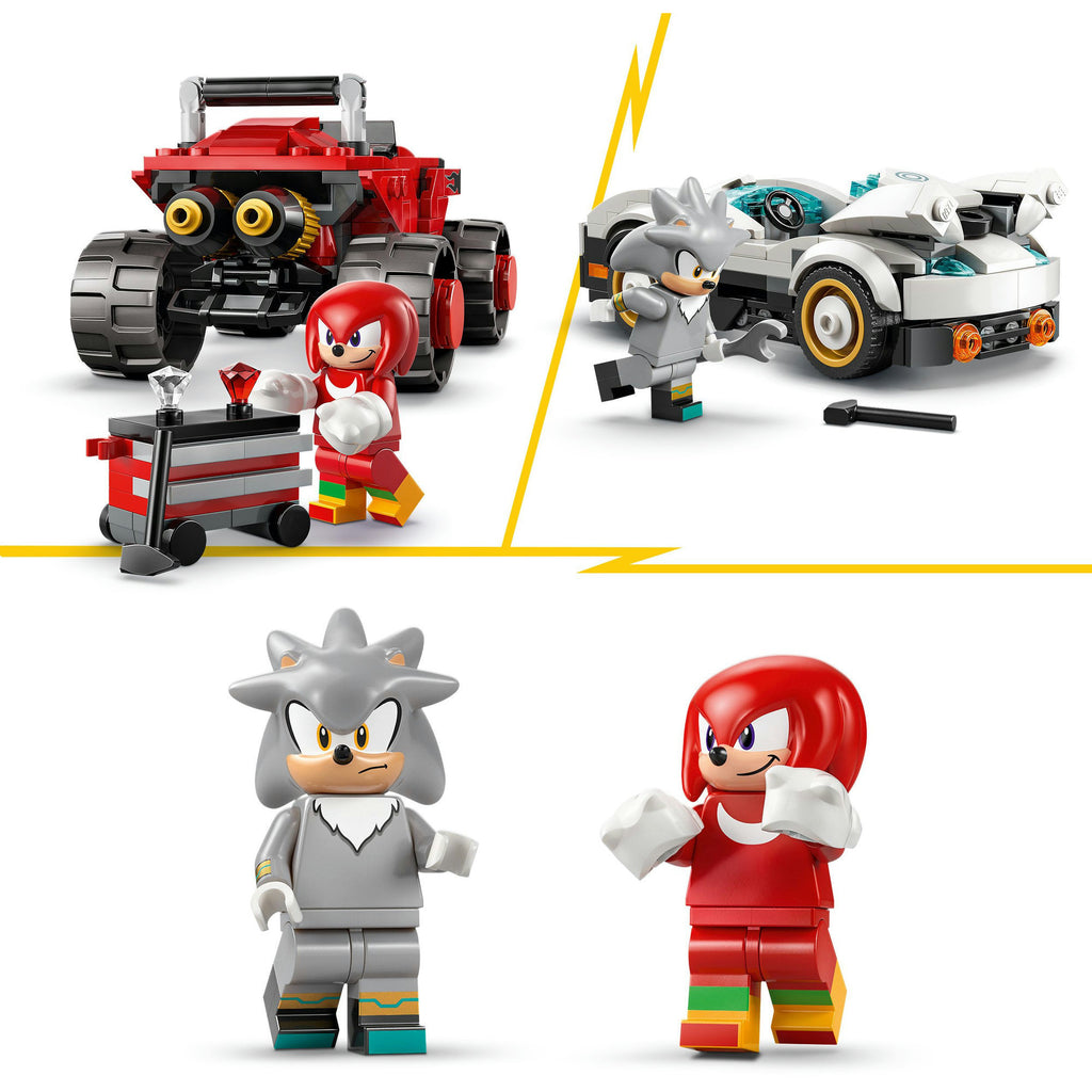 LEGO Sonic the Hedgehog 77118 Silvers Auto gegen Knuckles' Monstertruck