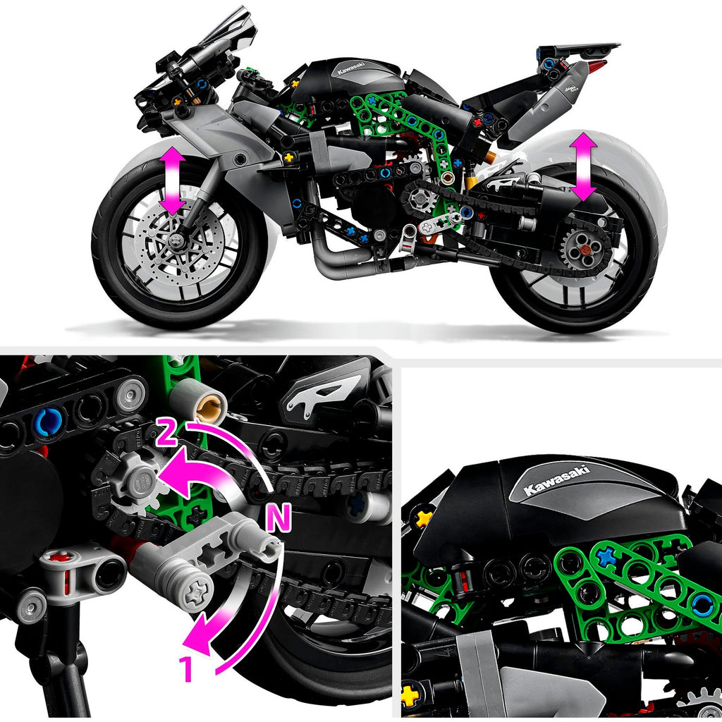LEGO Technic 42170 Kawasaki Ninja H2R Motorrad