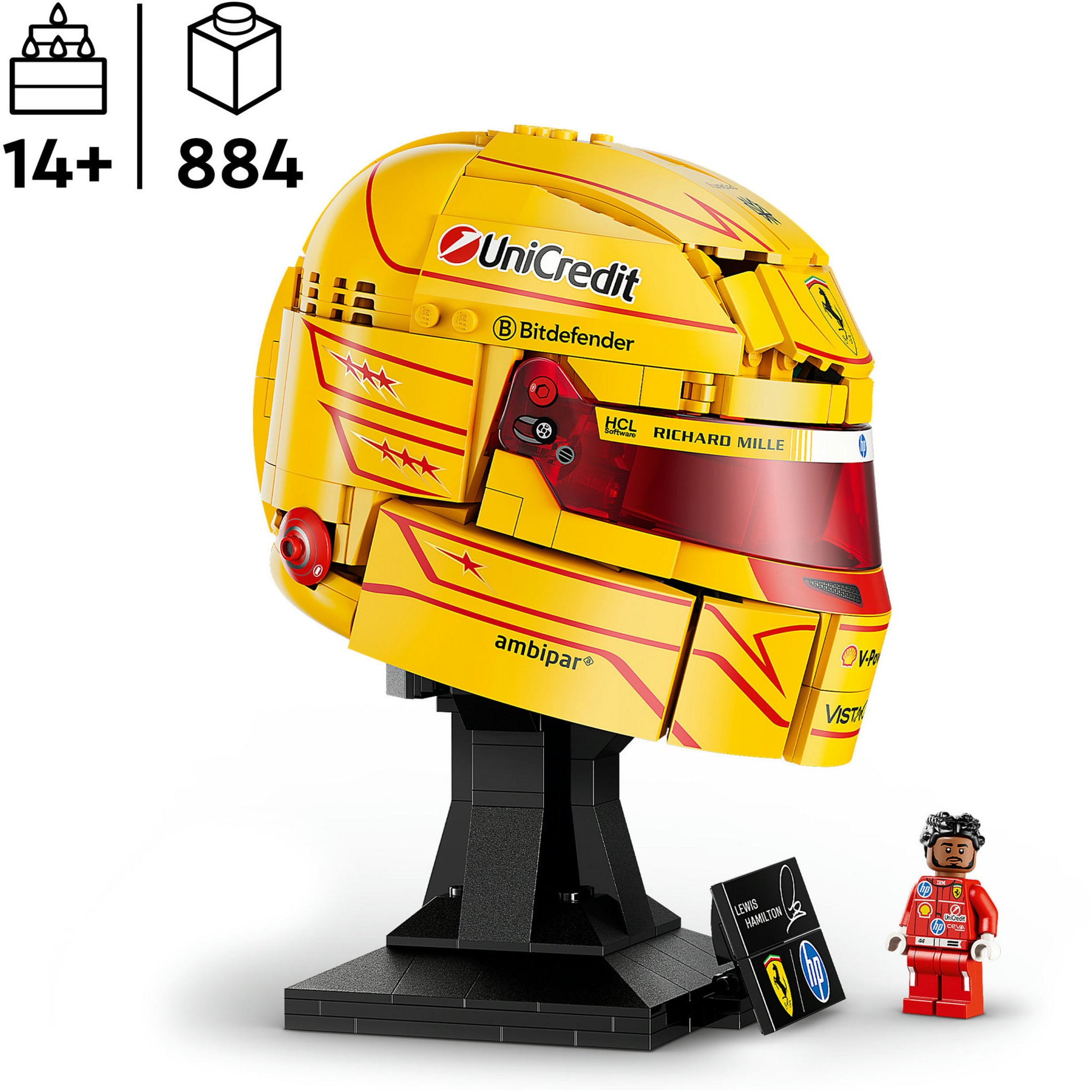 Lego editions 43022 scuderia ferrari hp helm van lewis hamilton