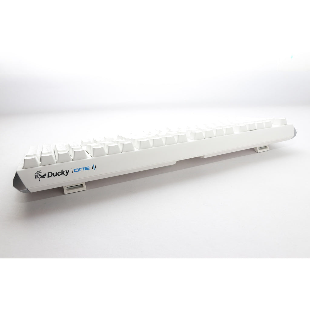 Ducky one 3 classic pure white, toetsenbord (wit, us lay-out, cherry mx silent red, rgb led, double-shot pbt, hot-swappable, quack mechanics)